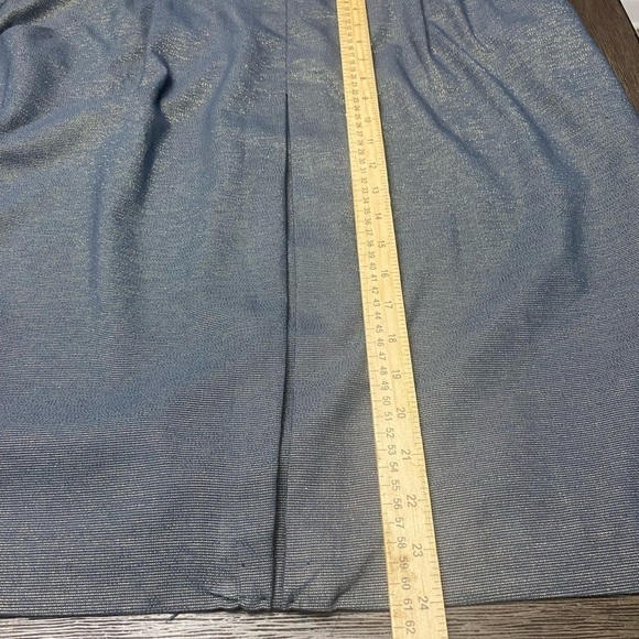 Apostrophe GrayTextured  metallic Blazer skirt set size 16w - Picture 7 of 9